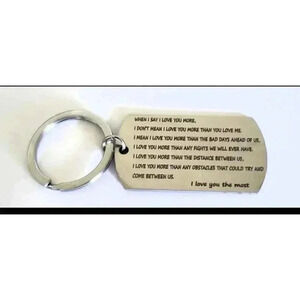 I love You The Most Keychain